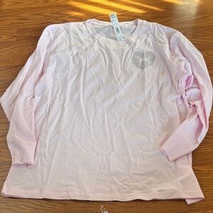 Victoria’s Secret long-sleeve tee with bling pup logo